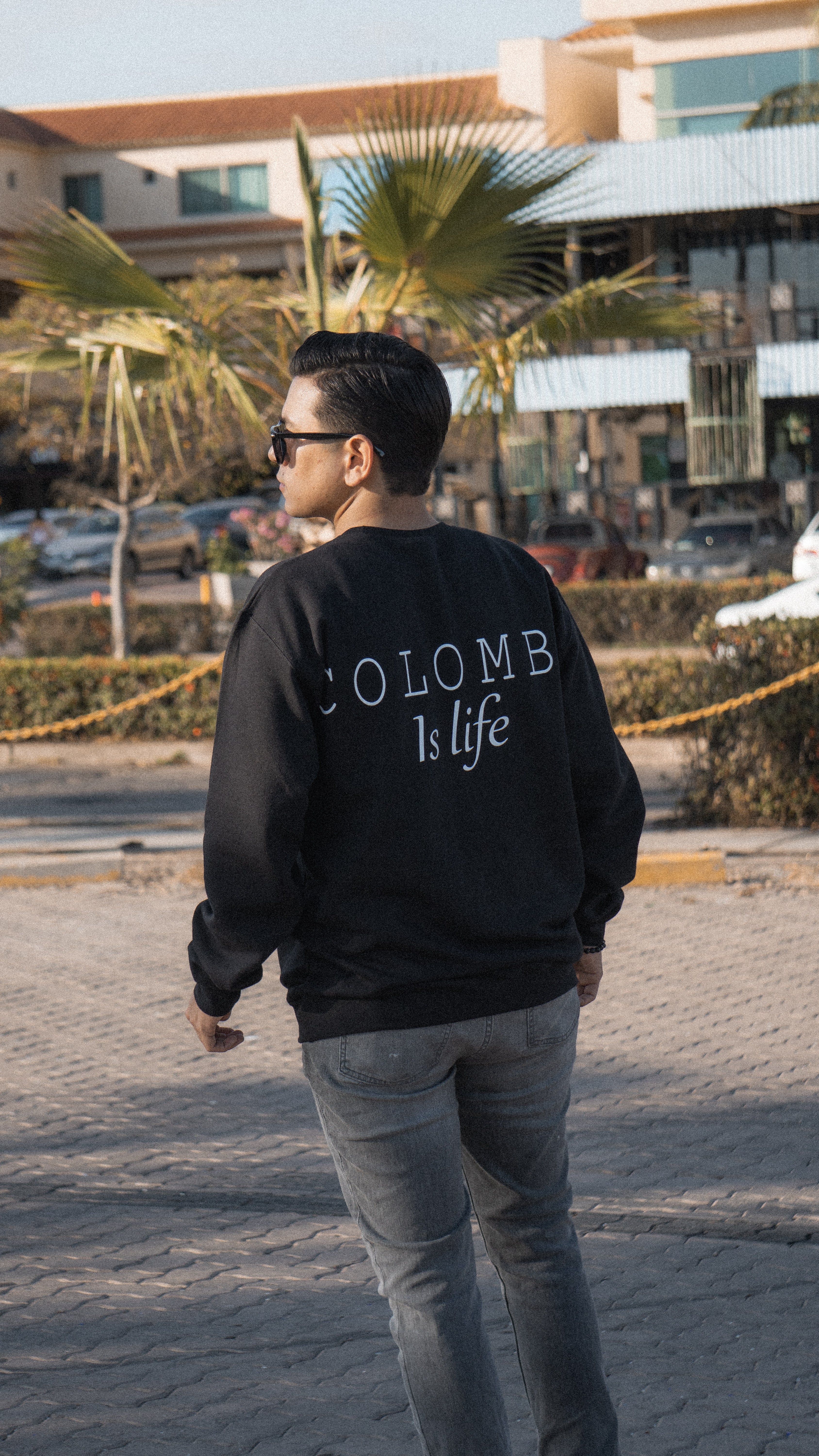 Suéter Colombe is life negro