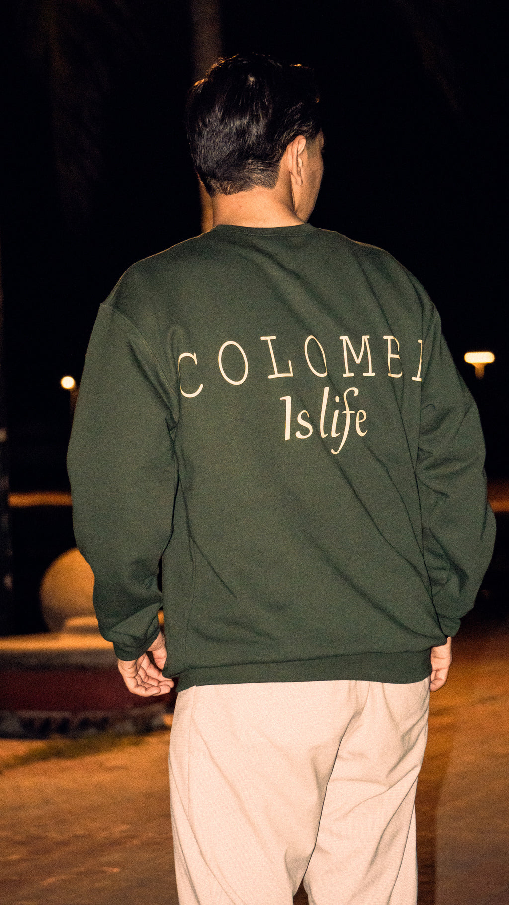 Suéter Colombe is life verde bosque