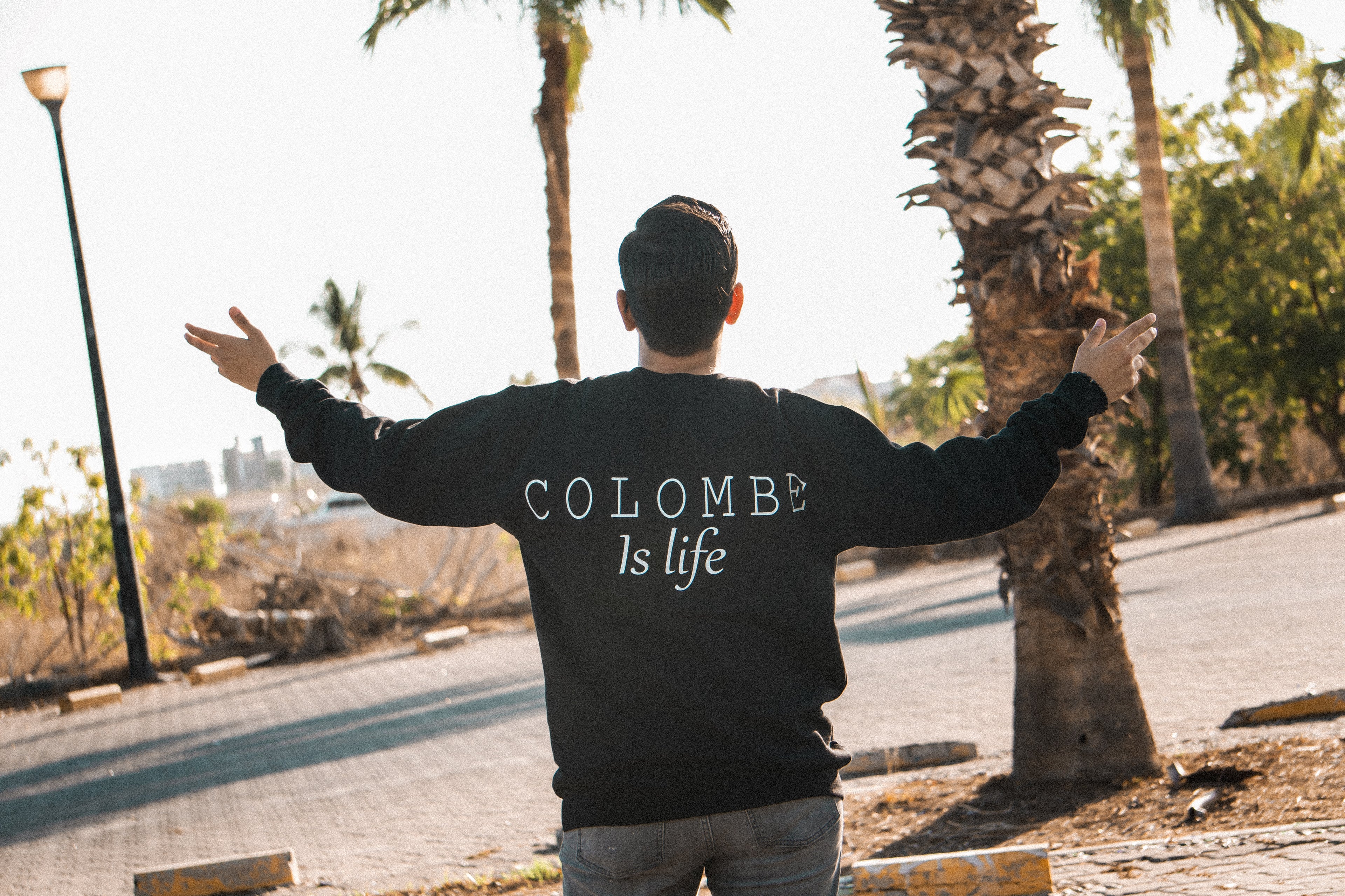 Suéter Colombe is life negro
