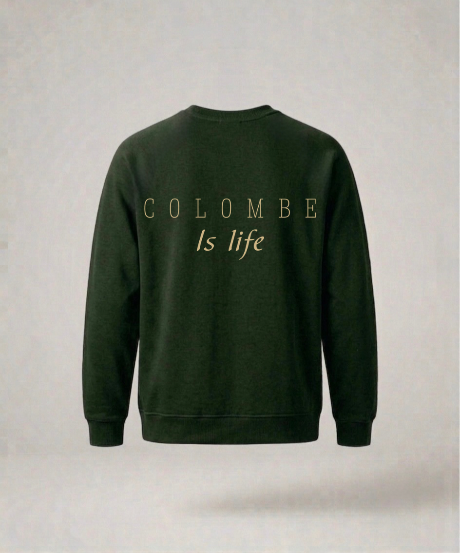 Suéter Colombe is life verde bosque