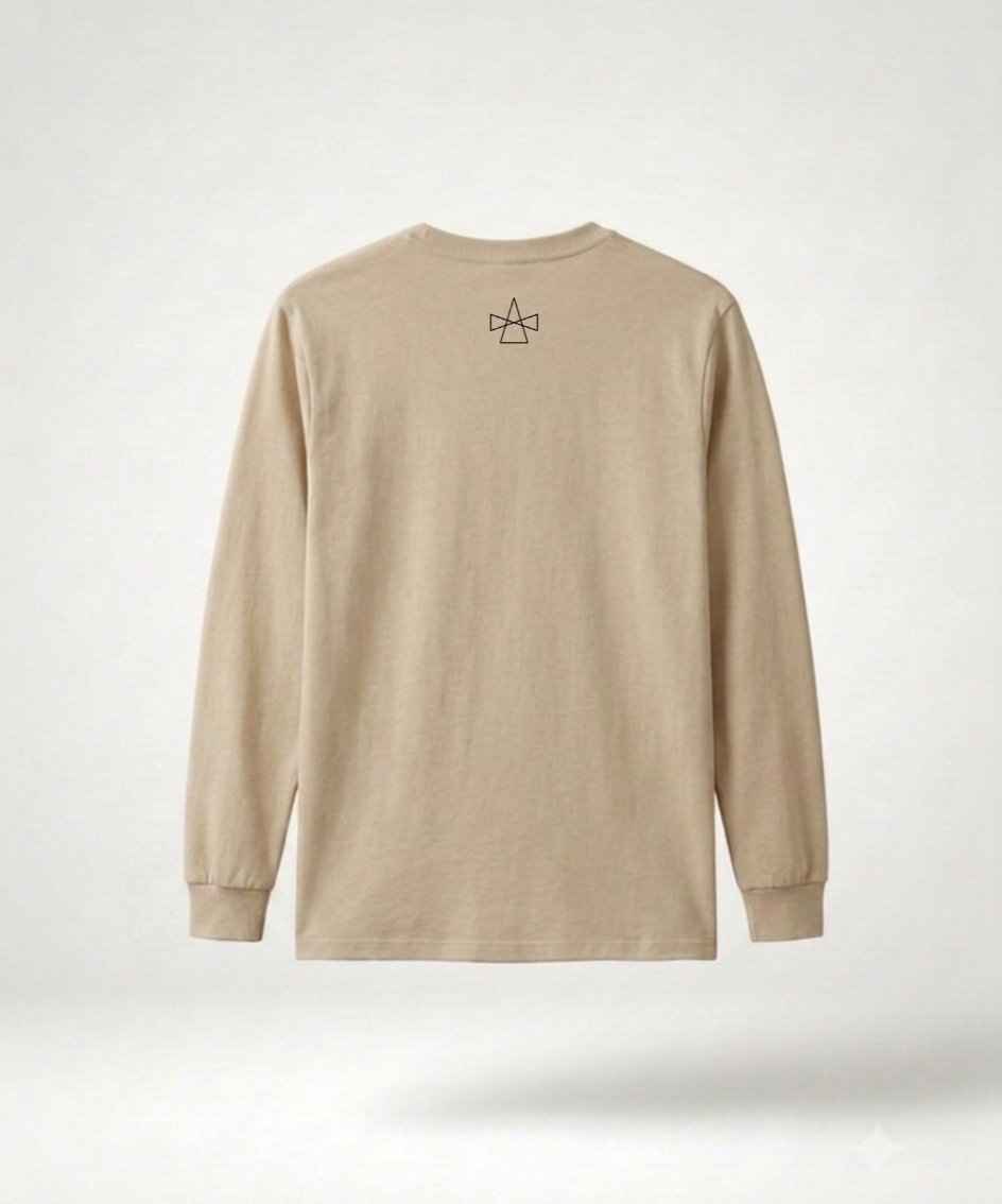 Manga larga beige