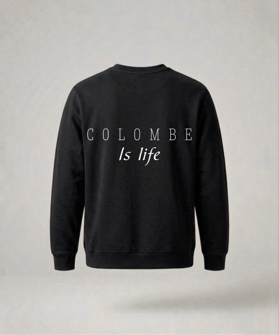 Suéter Colombe is life negro
